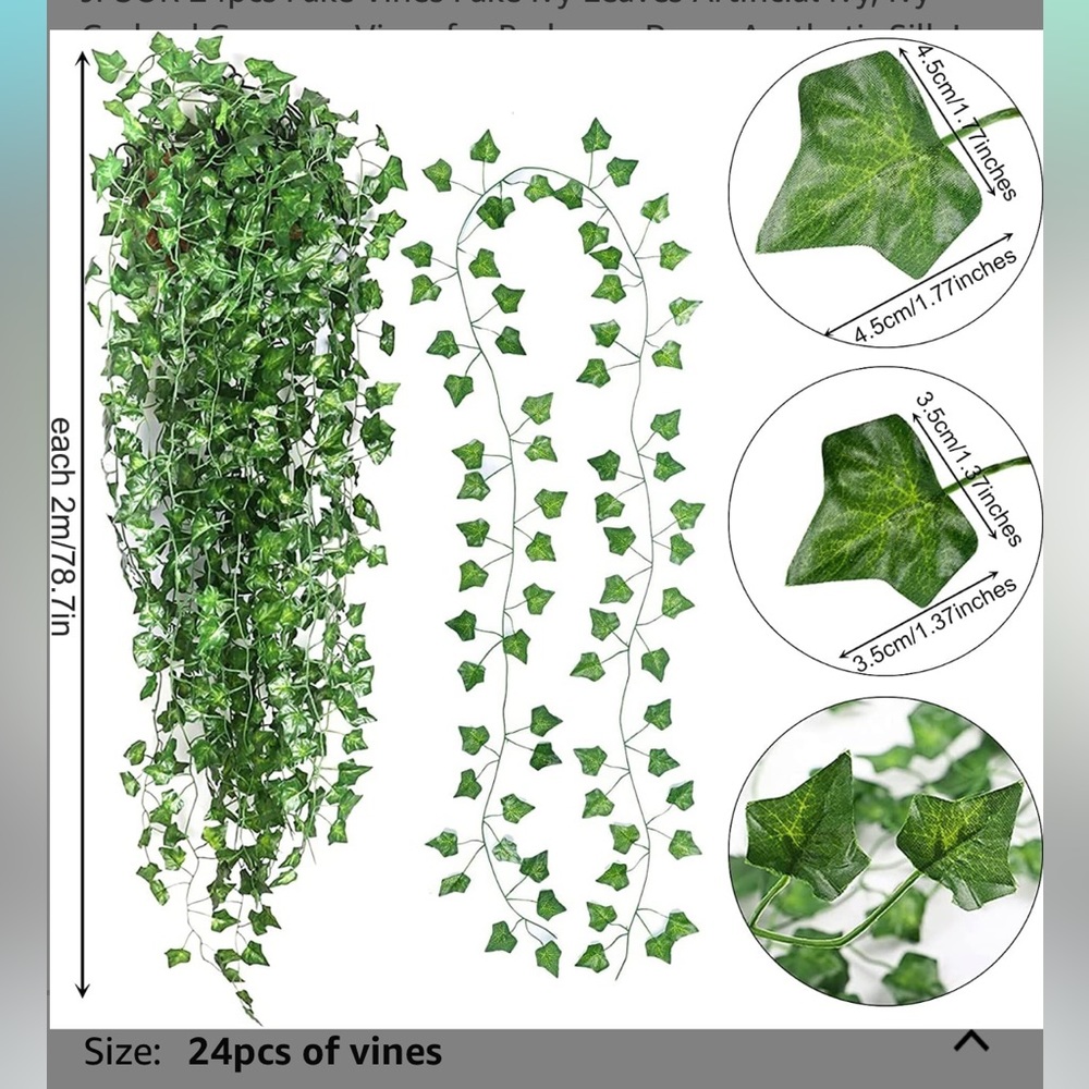 24 pcs Fake Vines